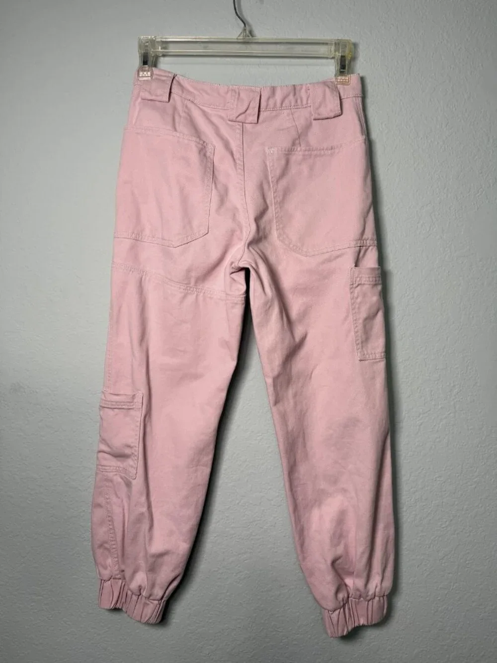 BDG Urban Outfitters Denim Utility Cargo Jogger Pants Womens 27 Pink Streetwear